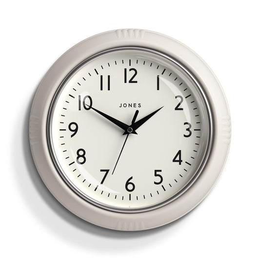 Jones Ketchup wall clock in powder grey 24cm